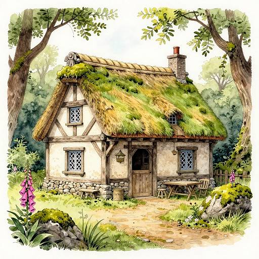 Cozy Medieval Dutch Flemish Cottage Tavern