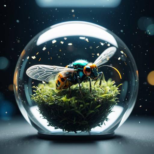 Ethereal Insect Inside Glass Sphere Ethereal Insect Inside Glass Sphere