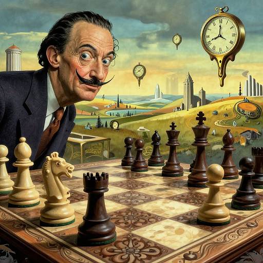 Surreal Chessboard Dreamscape
