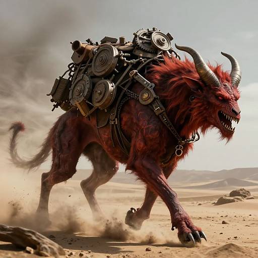 Demon Wanderer in Hellish Wastelands