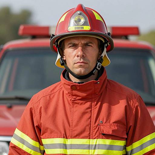 Realistic Firefighter Costume Photography