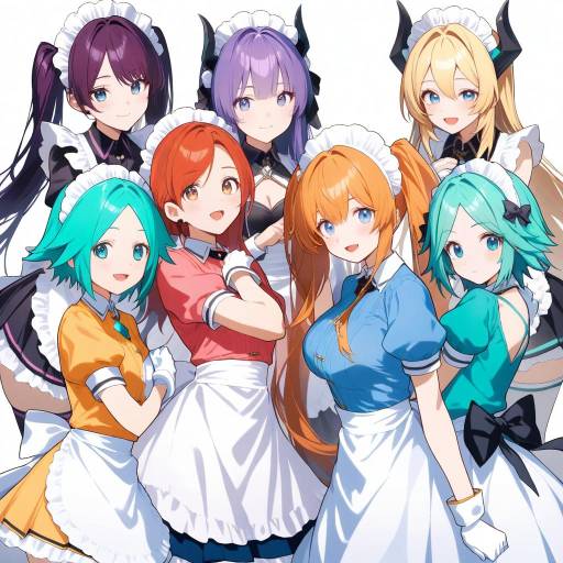Crossover Maid Girls with Unique Features
