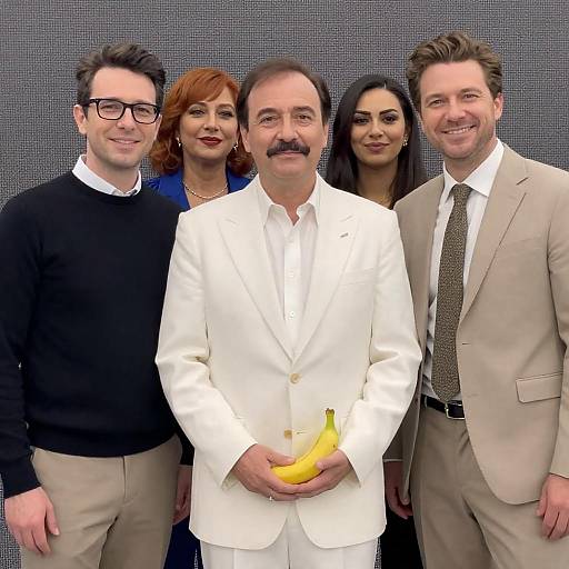 Group of Business People with Banana