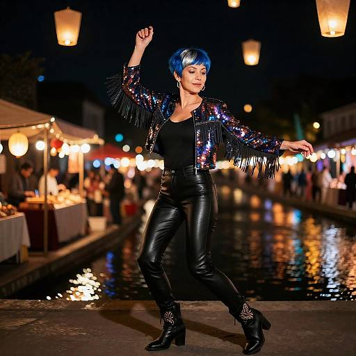 Vivid Riverside Lantern Festival Dance