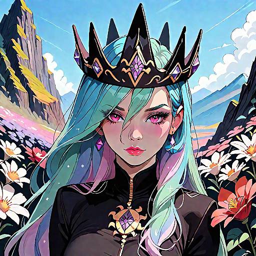 Corrupted Celestia Human with Black Crown