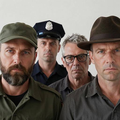 Close-Up Portraits of Four Unique Men