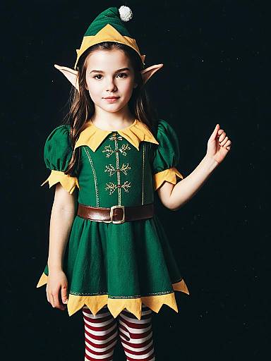 Young Girl in Elf Costume