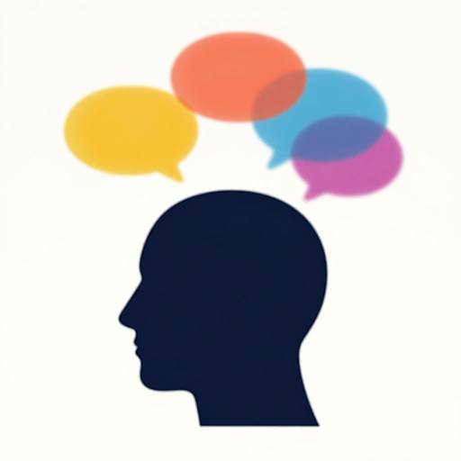 Colorful Thought Bubbles Silhouette