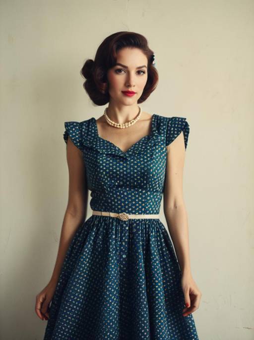 Vintage Festival Portrait of a Woman