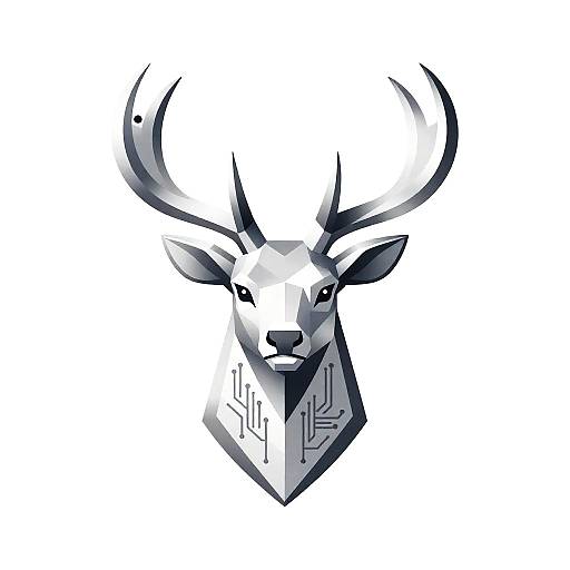 Regal Silver Stag Tech Emblem