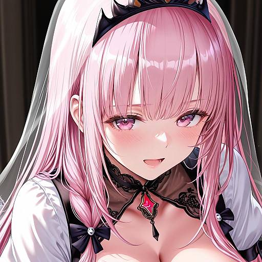 Illustration of Mori calliope (6th costume), hololive in the style of Ponytail korosuke