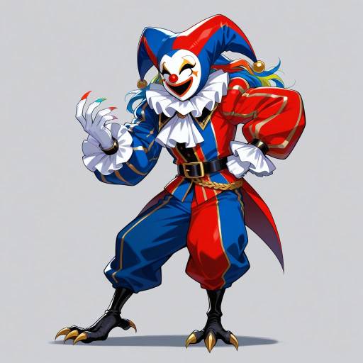 Grizzled Gym Jester with Vibrant Flair Grizzled Gym Jester with Vibrant Flair
