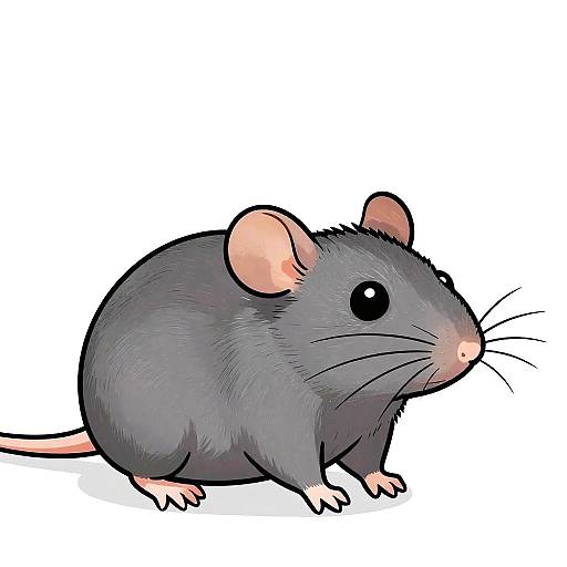 Stylized Cartoon Rat Profile Picture