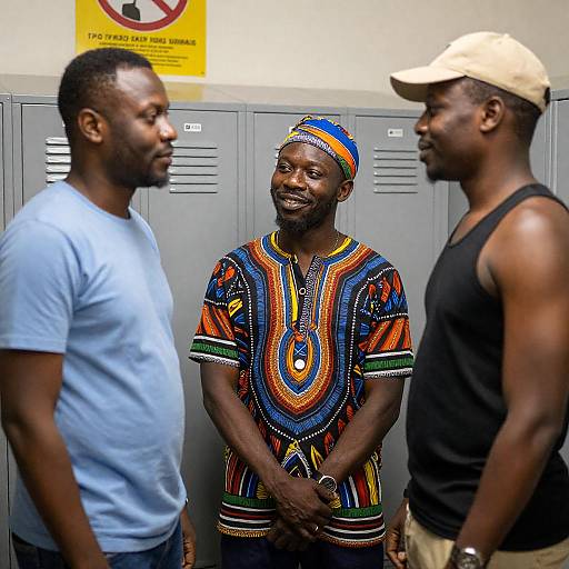 Diverse Men and Lockers Photography