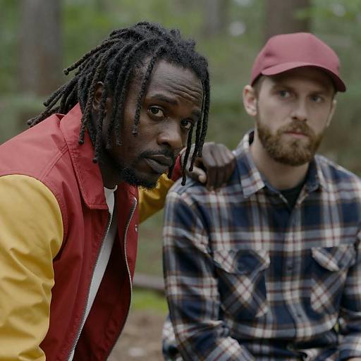 Intense Focus in a Forest Setting