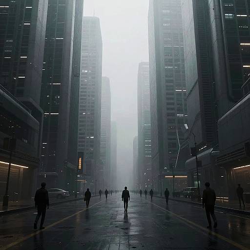 Futuristic City Confinement Scene