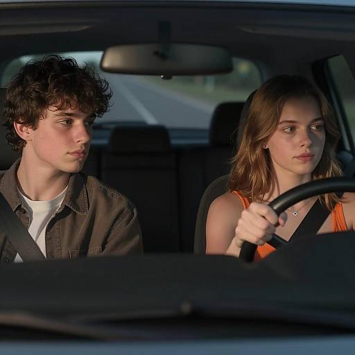 Nighttime Drive with Young Companions