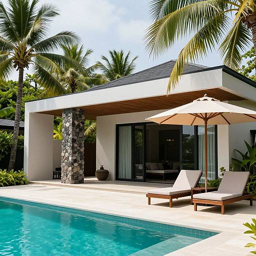 Modern Tropical Minimalist Bungalow Retreat