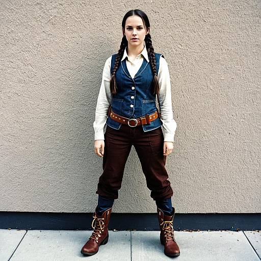 Female Myers-Inspired Twin Braid Costume