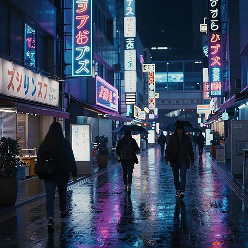 Cyberpunk Neon Urban Nightscape