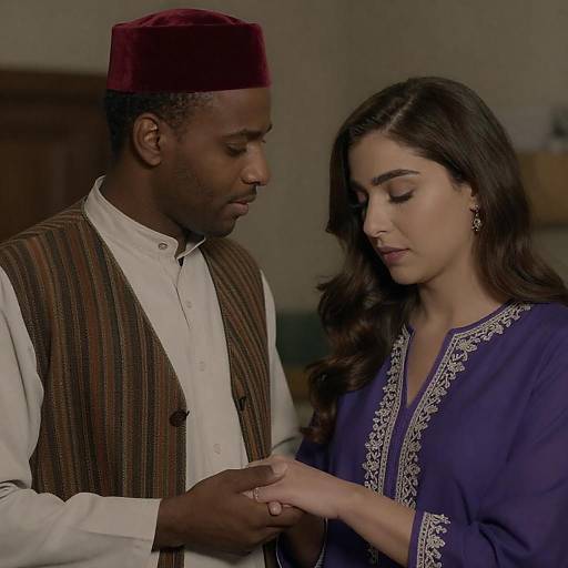 Intimate Close-Up of a Couple