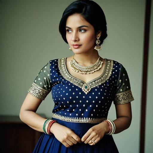 Elegant Solo Girl in Traditional Kurti