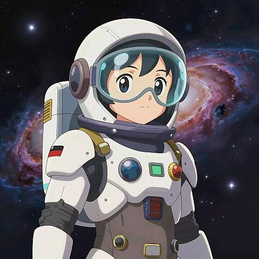 Anime Space Bounty Hunter Illustration