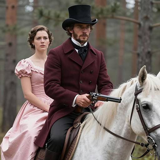 Mysterious Ride Through the Misty Pines