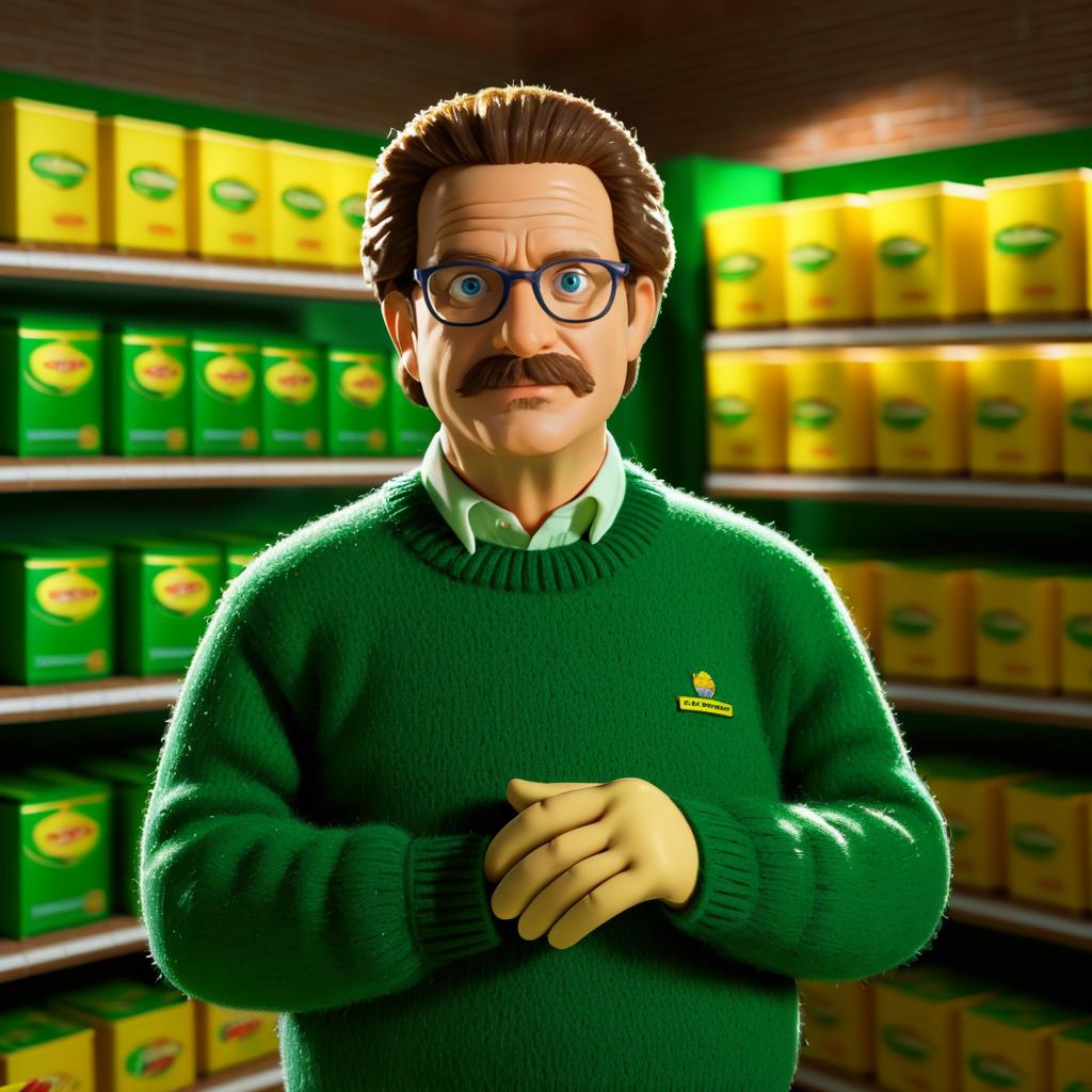 Photorealistic Ned Flanders Portrait