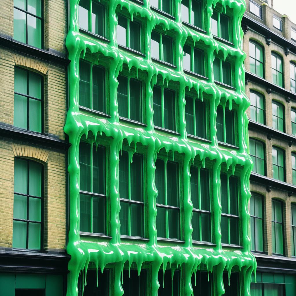 London Overrun by Vivid Green Slime