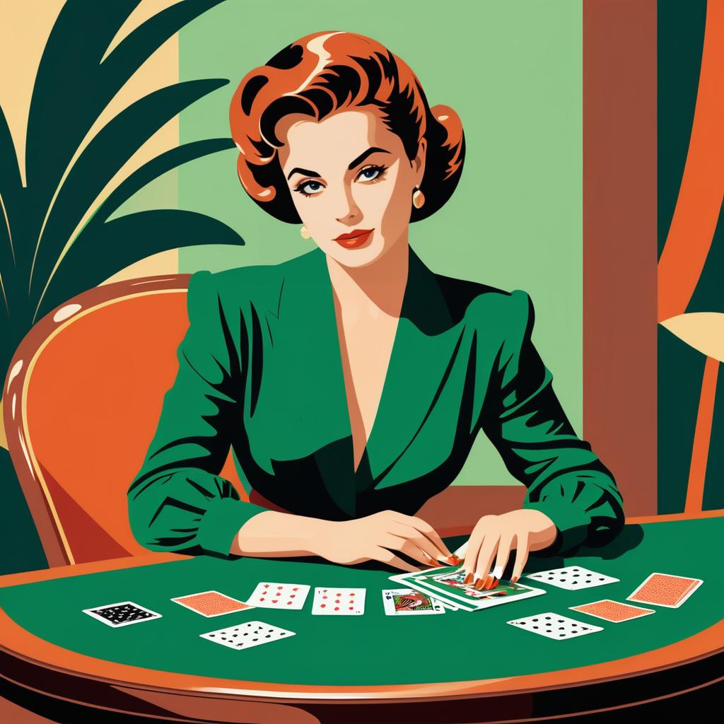 Retro Diva Playing Cards in Vector Art