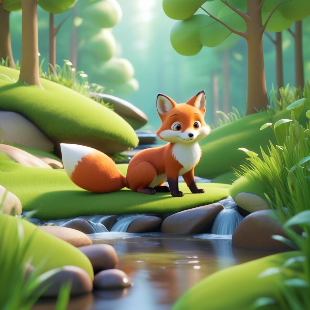 Curious Fox and Kit: A Pixar Adventure