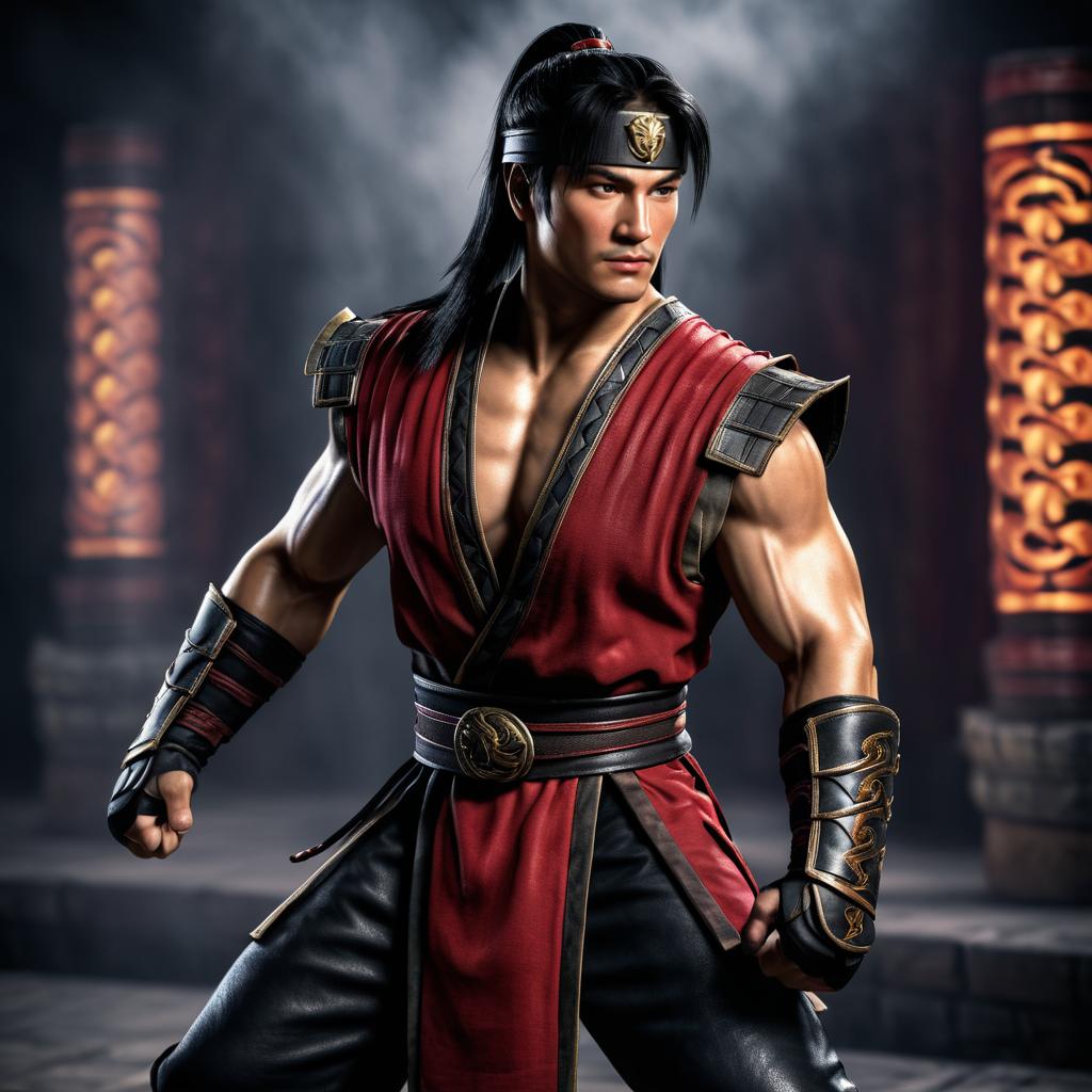 Photorealistic Liu Kang Portrait