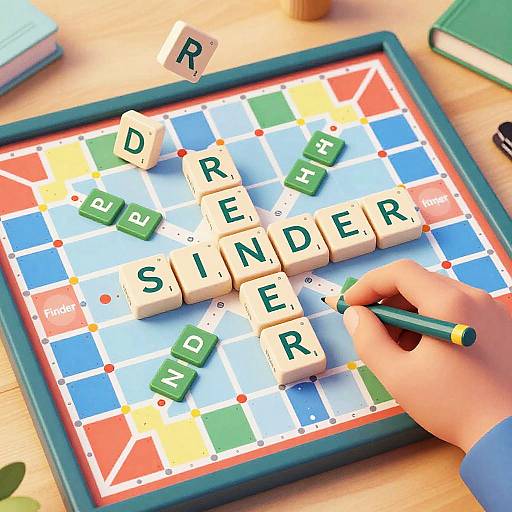 Photograph of a child's hand placing a green 