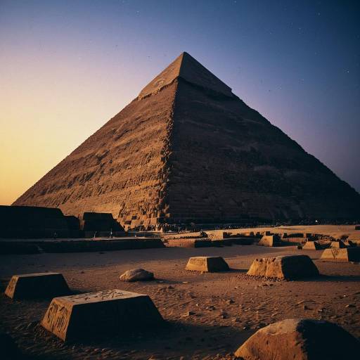 The Great Pyramid of Giza at Twilight