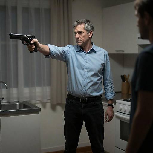 Tense Kitchen Standoff Photography