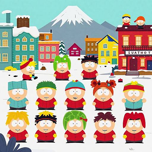 South Park Style Cartoon Adventure