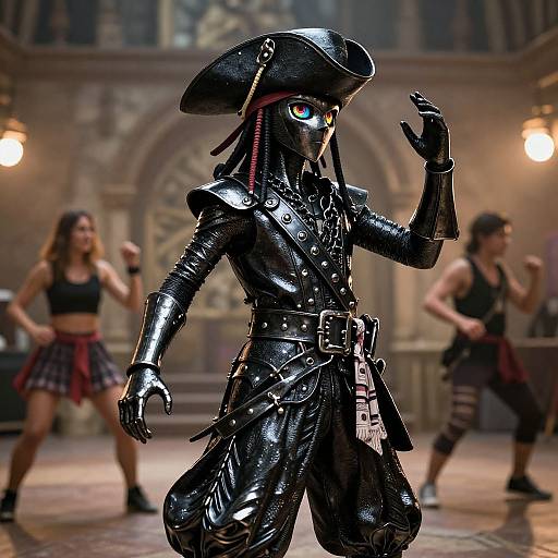 Energetic Black Metal Pirate Boy