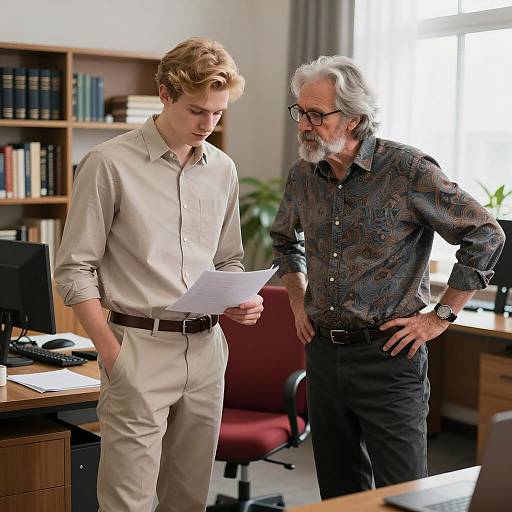 Intense Conversation in an Office Setting