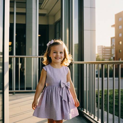 Fashionable Toddler Portrait in Warm Light