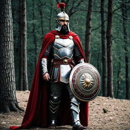 Epic Xerxes Costume Featuring Armor and Cape