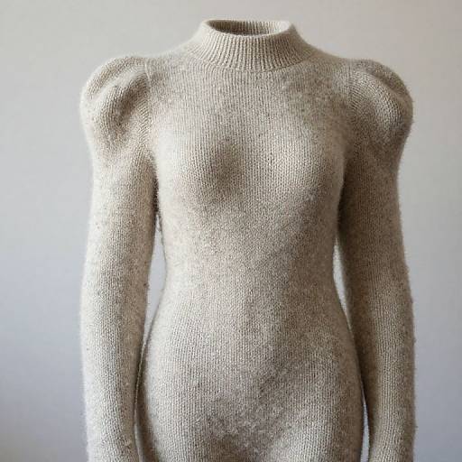 Textured Knit Sculpture Close-Up