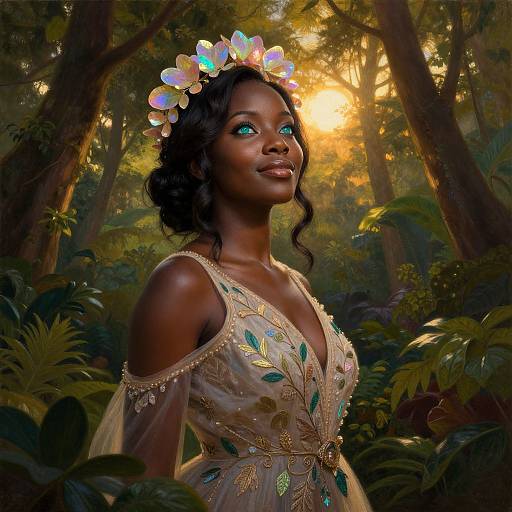 Ethereal Portrait of Sub-Saharan Beauty