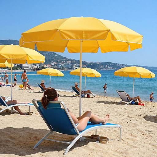 Sunny Beach Day at Menton