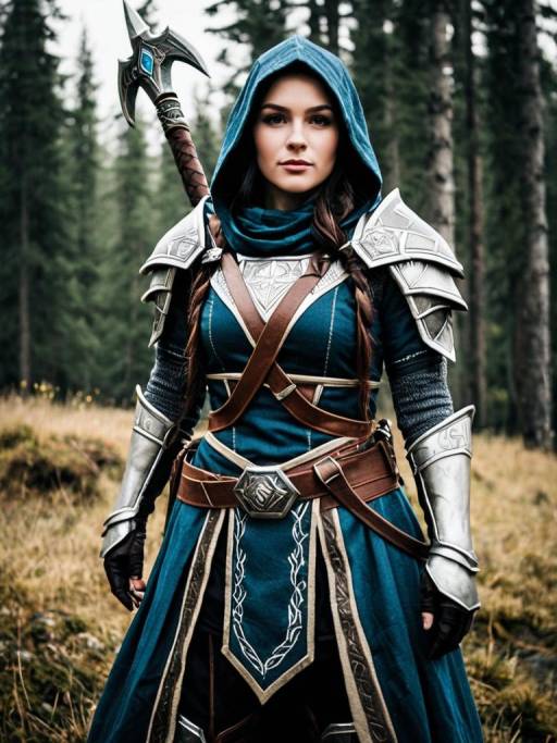 Realistic Skyrim Female Cosplay Photo