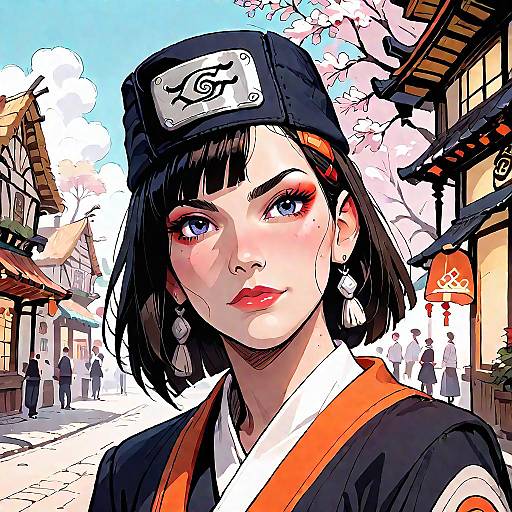 Female Fire Village Hokage Anime Screencap