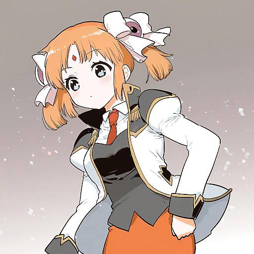 Illustration of Apricot sakuraba, galaxy angel rune in the style of Mo (kireinamo)