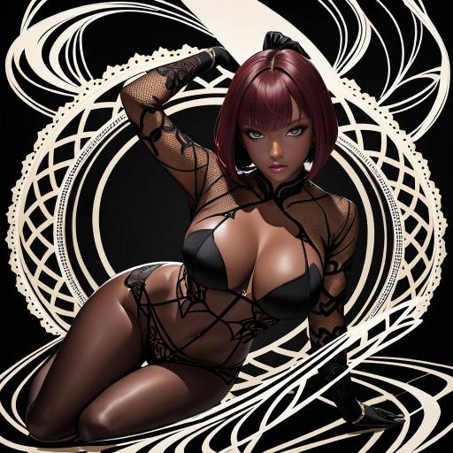Sensual Elegance in Mahogany Lingerie Sensual Elegance in Mahogany Lingerie