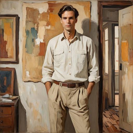 Expressionist Portrait of a Tall Man