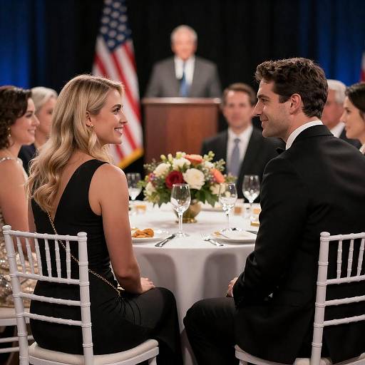 Elegant Evening: Formal Dinner Scene